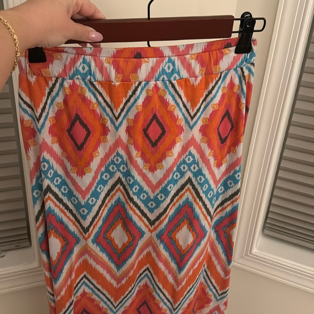 Long summer cotton skirt